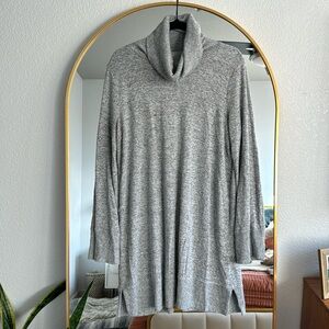 Z Supply Heather Grey Sweater Dress SZ L